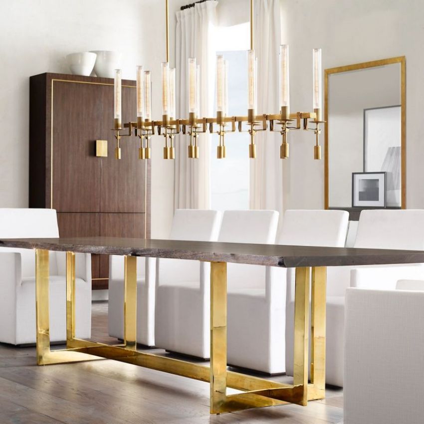 Prismatic plus Linear Chandelier 54