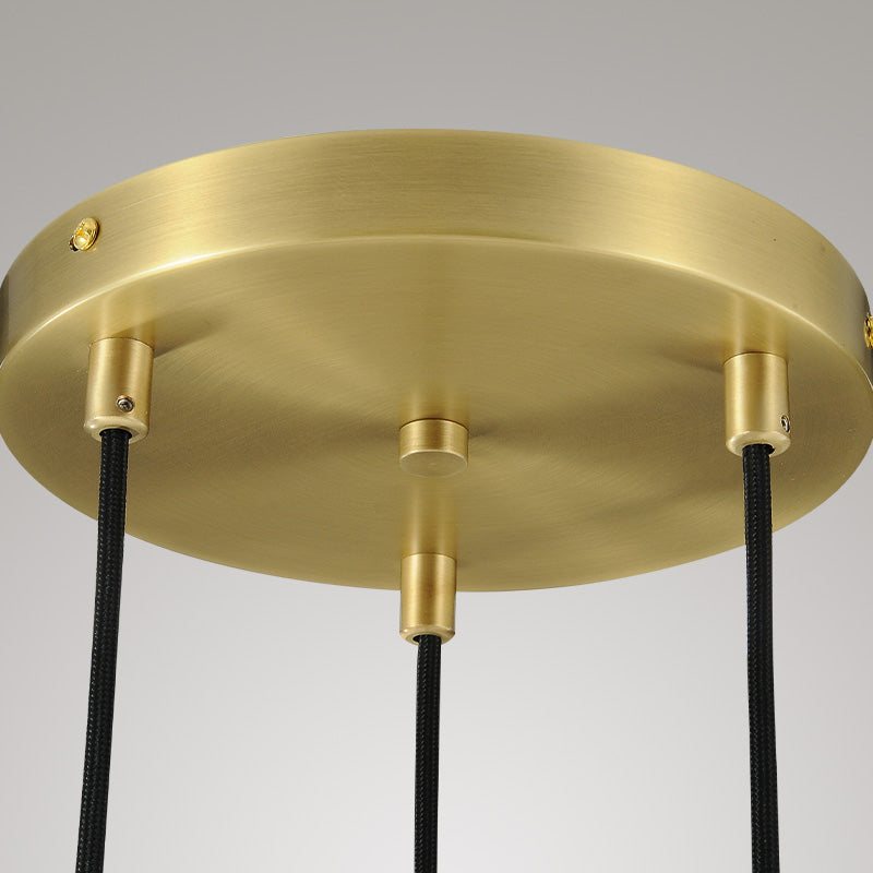 Raindrops 3-Light Cord Round Chandelier